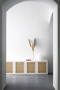 QUISISANA LOW - Sideboard with Vienna straw doors by DOM Edizioni - view 3